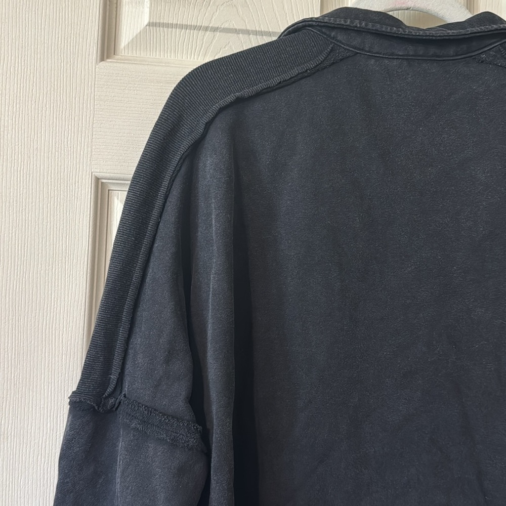 Heyson Mixed Weave Collared Sweatshirt - Picture 7 of 7